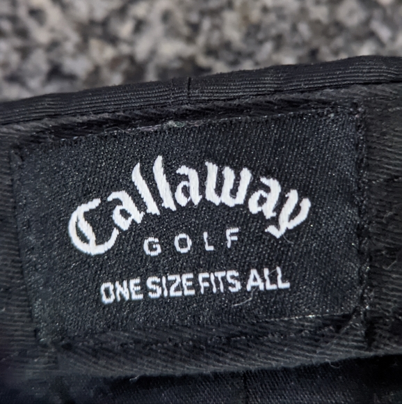 CALLAWAY GOLF black adjustable cap hat black - Picture 5 of 6